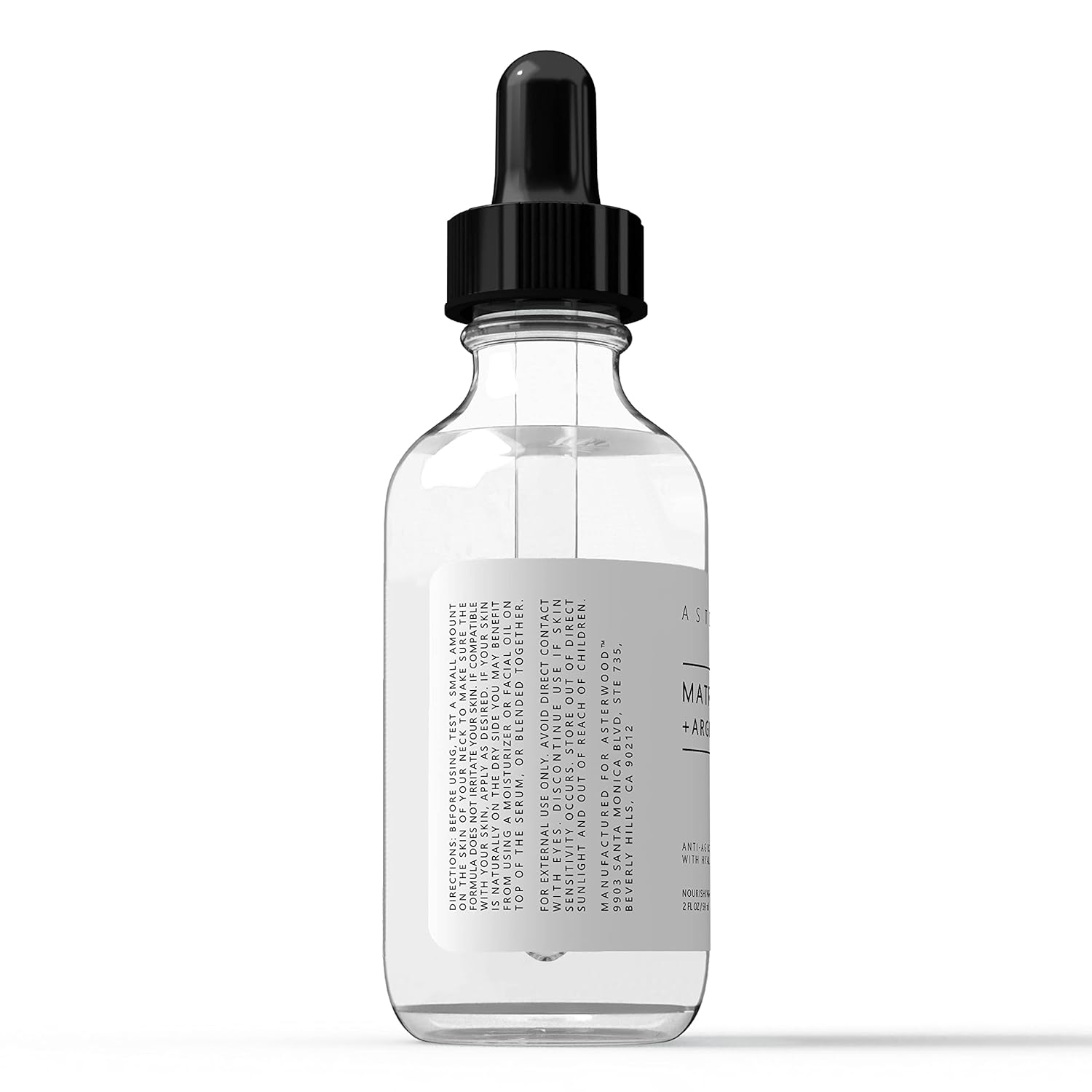 ASTERWOOD NATURALS Matrixyl 3000 + Argireline + Hyaluronic Acid Organic Serum for Face; Anti-Aging Face Serum, Anti-Wrinkle Serum, Facial Skin Serum Skin Care Products, 237ml/8 oz