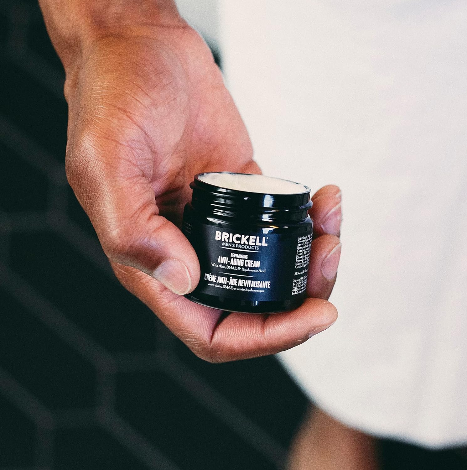 Brickell Mens Day and Night Anti Aging Cream Routine, Natural and Organic, Scented, Skincare Gift Set
