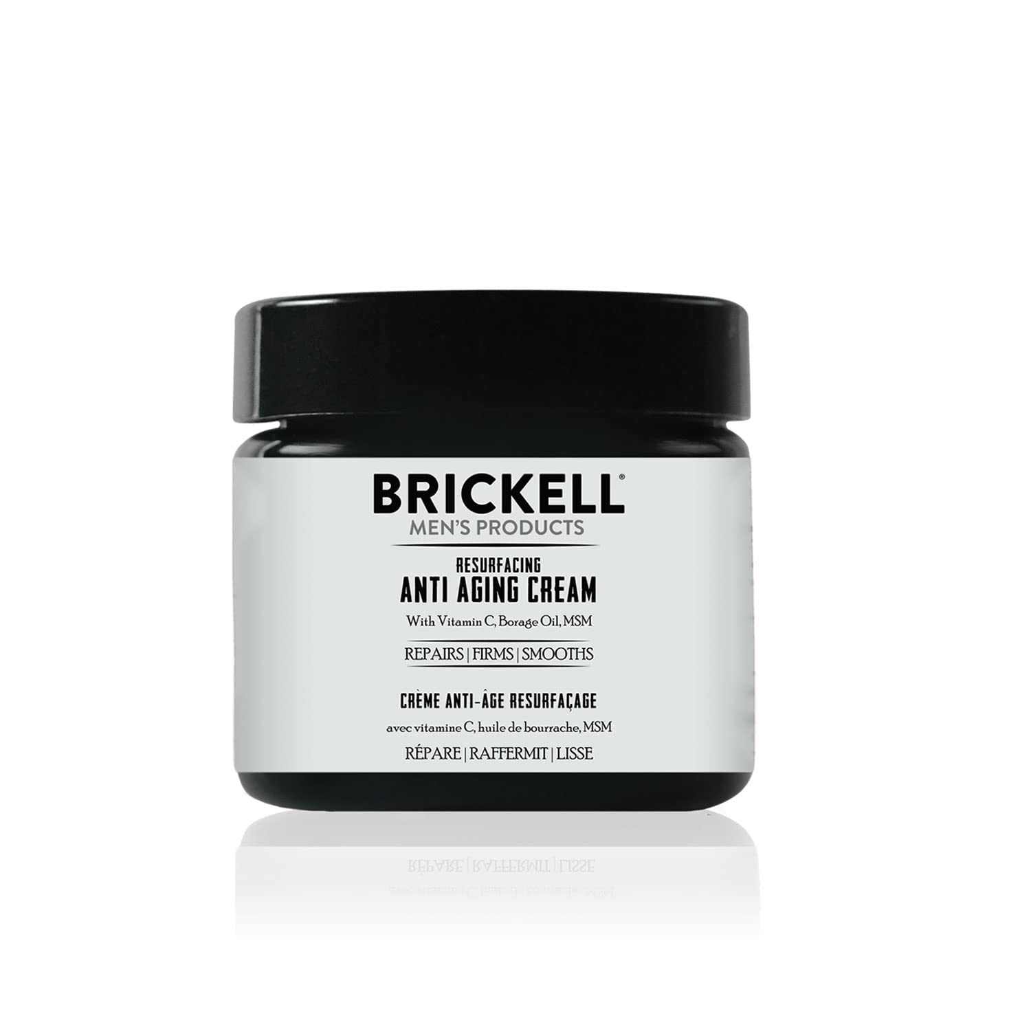 Brickell Mens Products Resurfacing Anti-Aging Face Cream For Men, Natural and Organic Face Moisturizer, Vitamin C Cream For Wrinkles, 2 Ounce, Scented