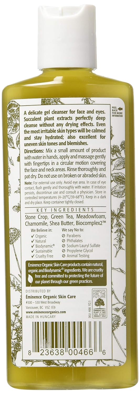 Eminence Organic Skincare. Stone Crop Gel Wash Review