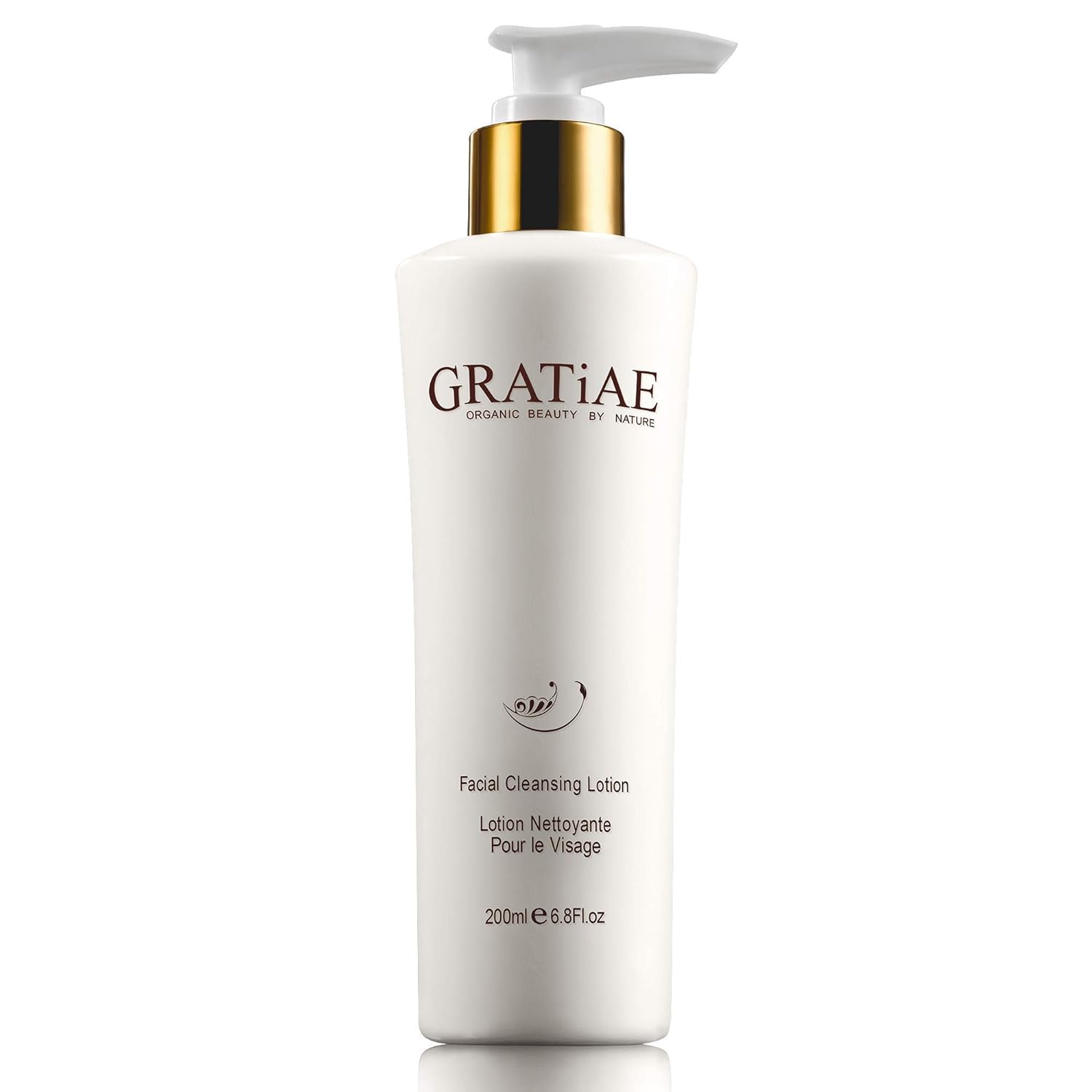 Gratiae Organic facial cleansing lotion, face cleanser, cleansing milk face wash, ultra-hydrating, gentle face cleanser  make-up remover moisturizing hydrating gentle, non-drying deep clean 6.8fl oz