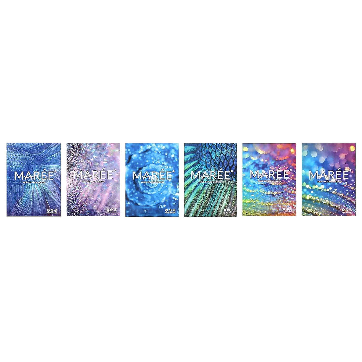 MAREE Cooling Face Masks for Eyes  Beauty - Sheet Masks for Face with Natural Pearl Extract, Marine Collagen  Hyaluronic Acid - Anti Aging Collagen Facial Masks for Wrinkles  Dry Skin, 6 Pack