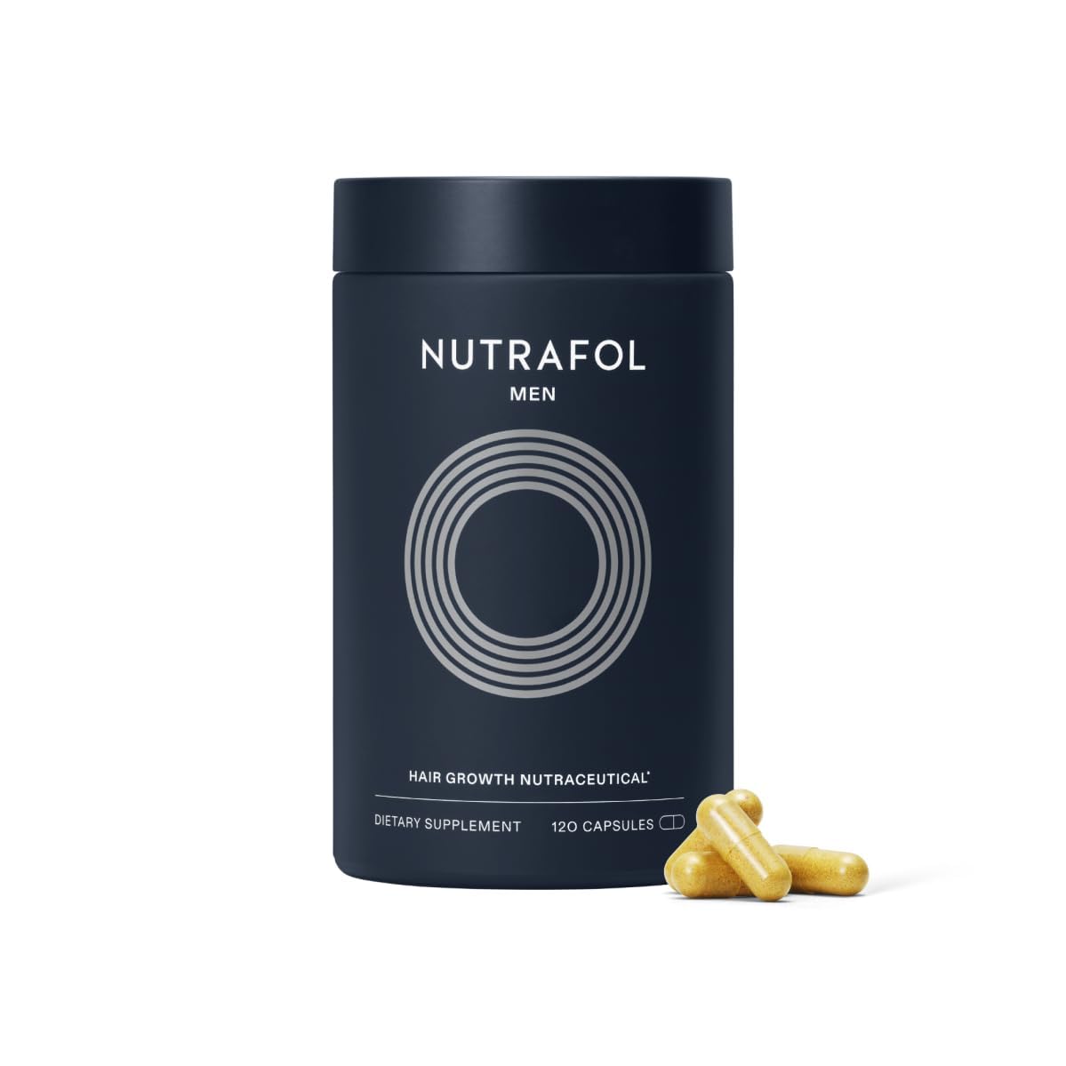 Nutrafol Mens Hair Growth Supplements, Clinically Tested for Visibly Thicker Hair and Scalp Coverage, Dermatologist Recommended - 1 Month Supply
