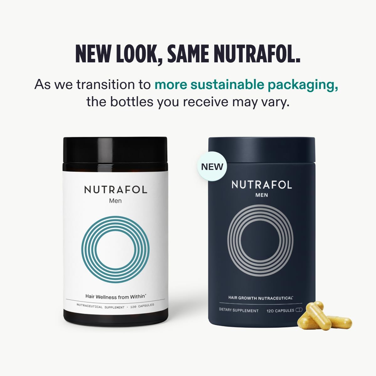 Nutrafol Mens Hair Growth Supplements, Clinically Tested for Visibly Thicker Hair and Scalp Coverage, Dermatologist Recommended - 1 Month Supply